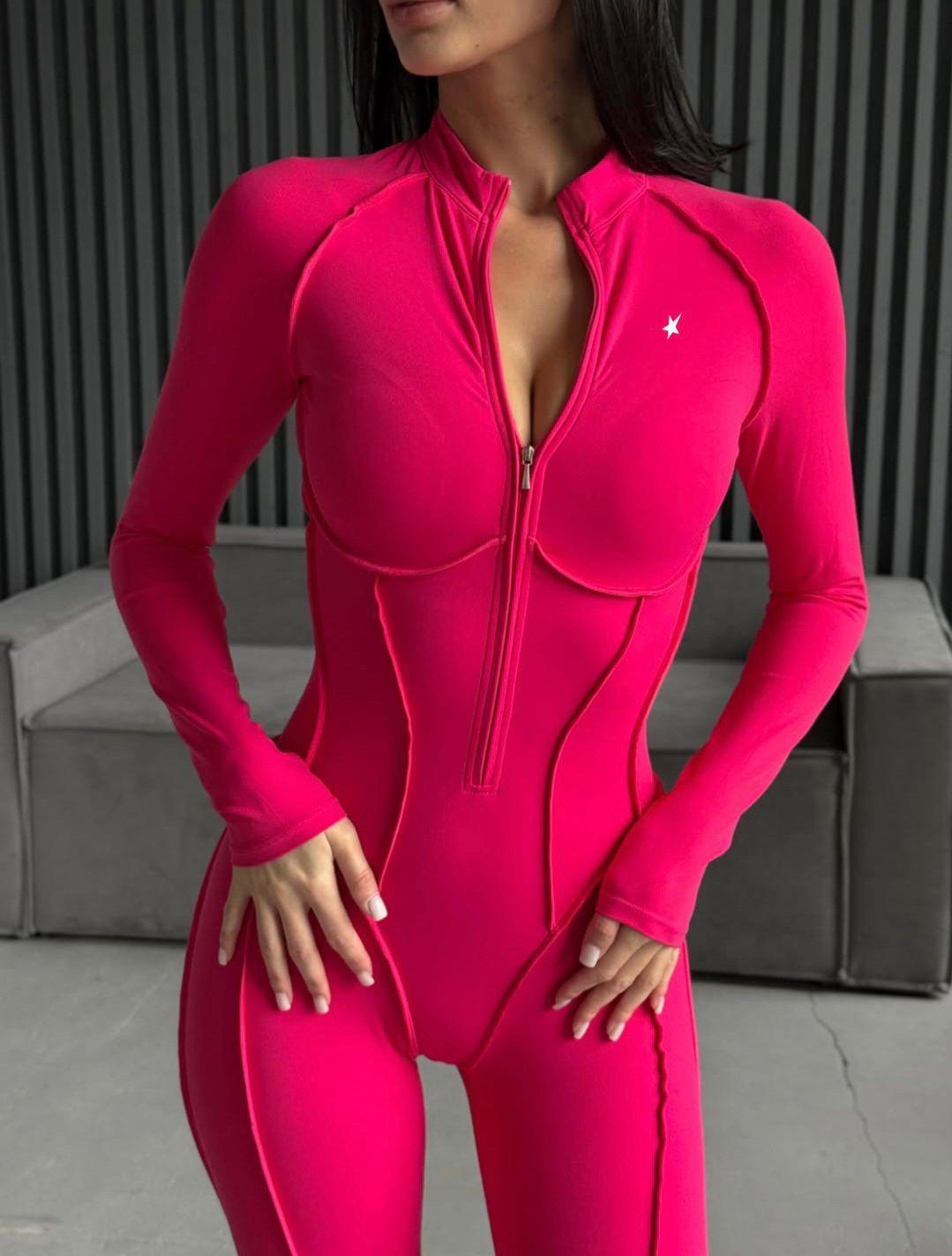 GALAXY SWEET ZIP FULL ROSA / JUMPSUIT