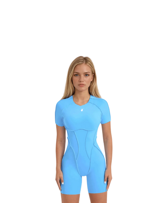 GALAXY BABY- AZUL FLAME -JUMPSUIT
