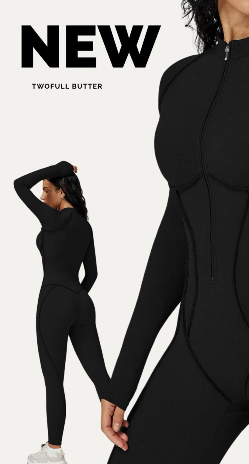ZIP FULL GALAXY NEGRO - JUMPSUIT