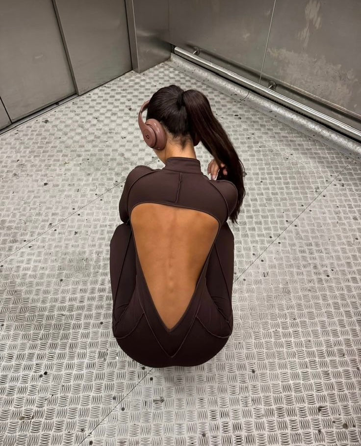 GALAXY ZIP FULL CAFE - JUMPSUIT