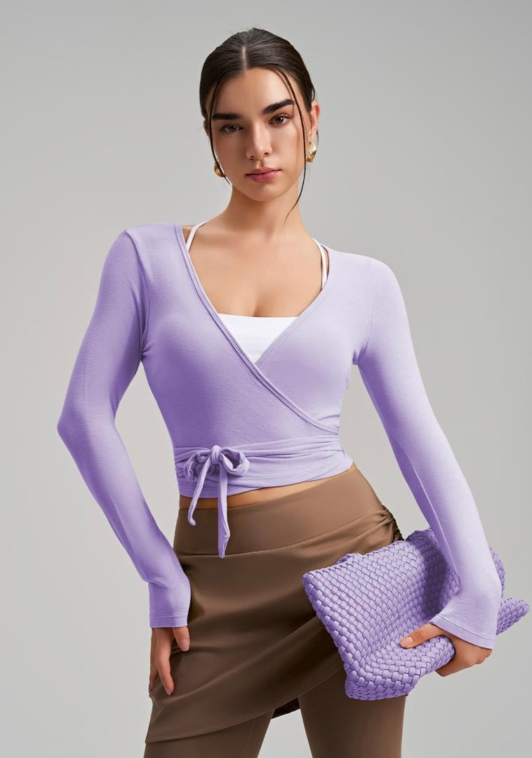 WRAP TOP - MORADO