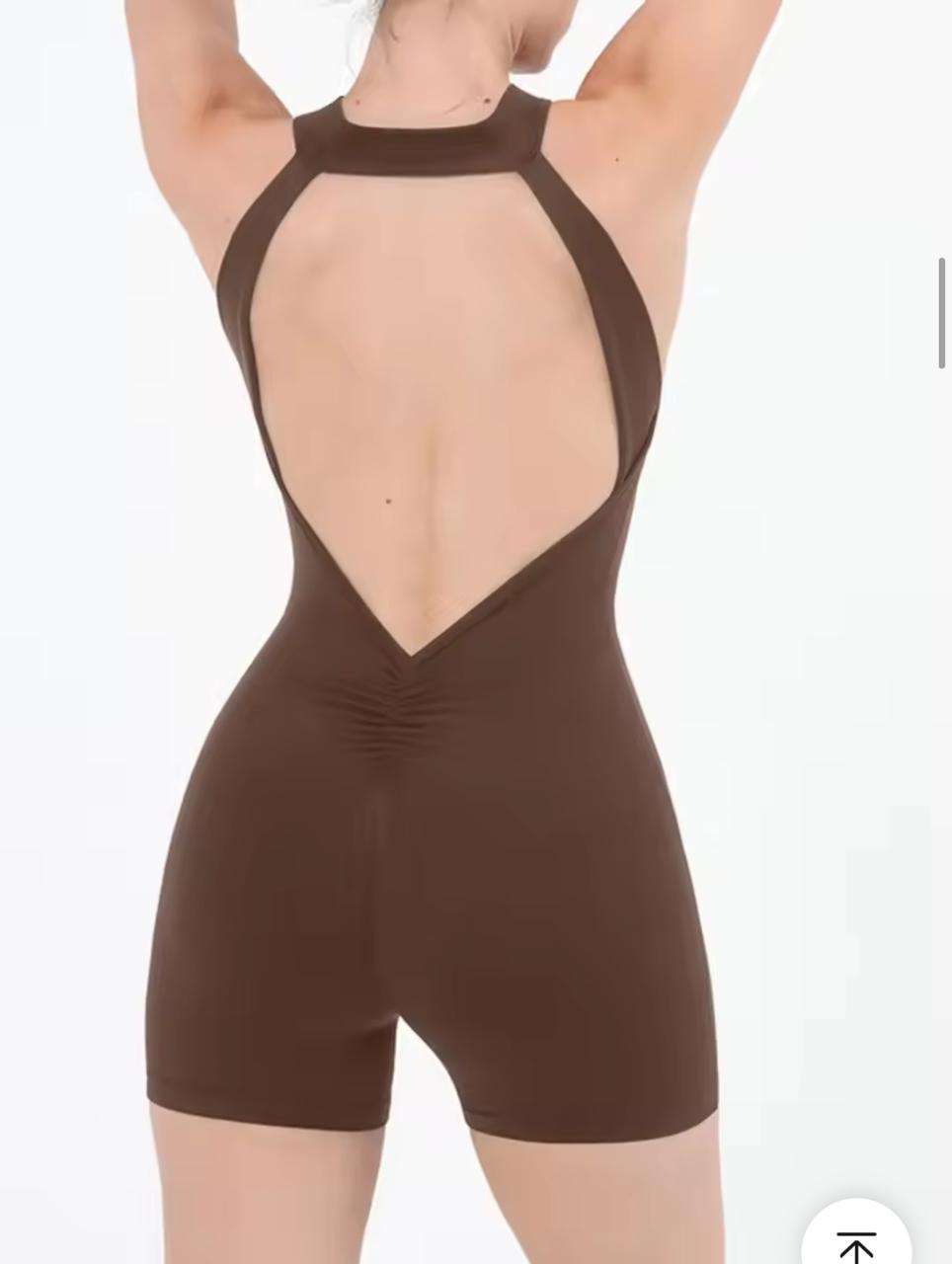 HALTER TANIA CAFE - JUMPSUIT