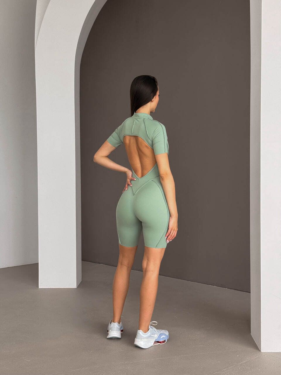 GALAXY ZIP BABY MATCHA - JUMPSUIT