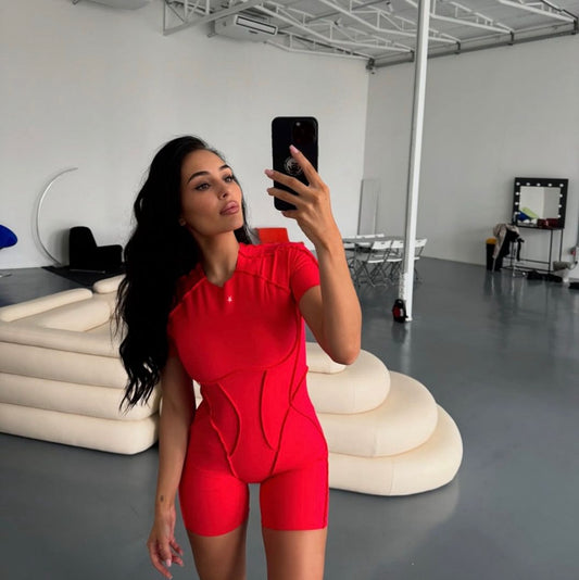 GALAXY BABY RED - JUMPSUIT