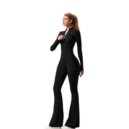 ZIP FLARE NEGRO - JUMPSUIT