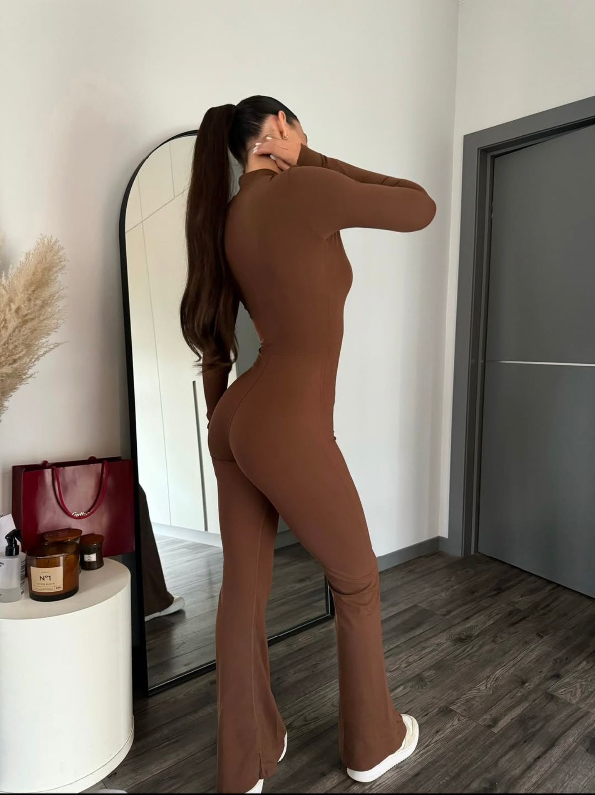 ZIP FLARE CAFE - JUMPSUIT