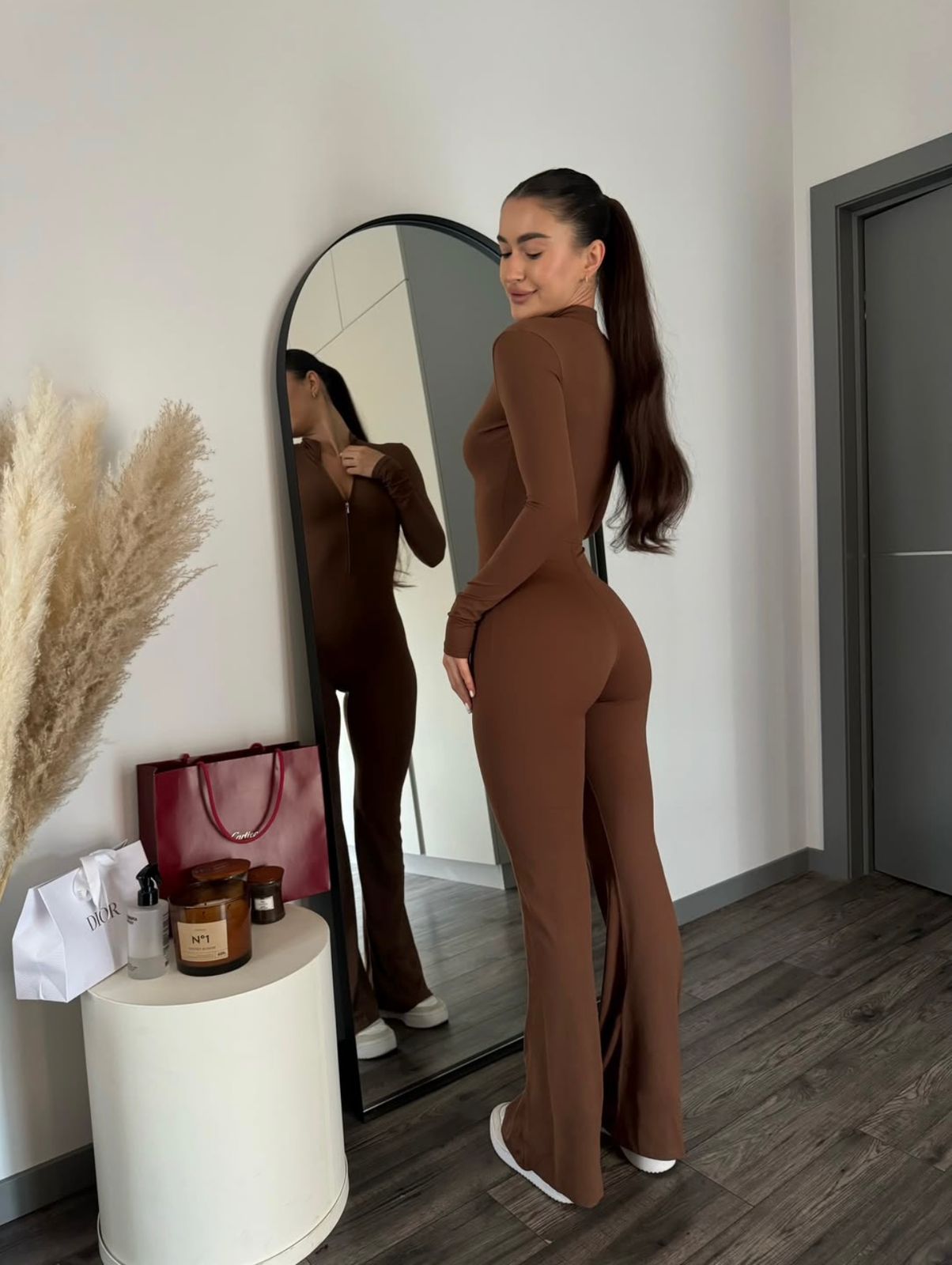 ZIP FLARE CAFE - JUMPSUIT