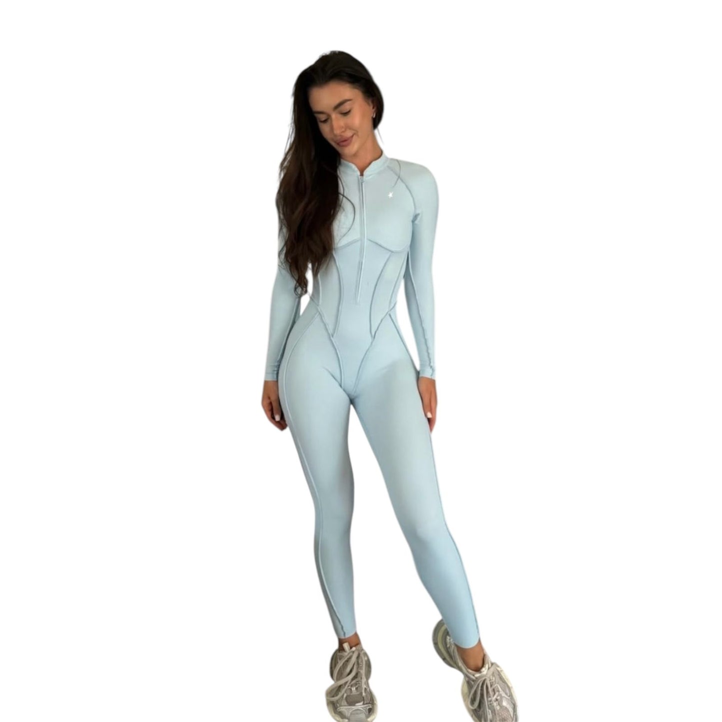 GALAXY ZIP FULL AZUL CIELO - JUMPSUIT