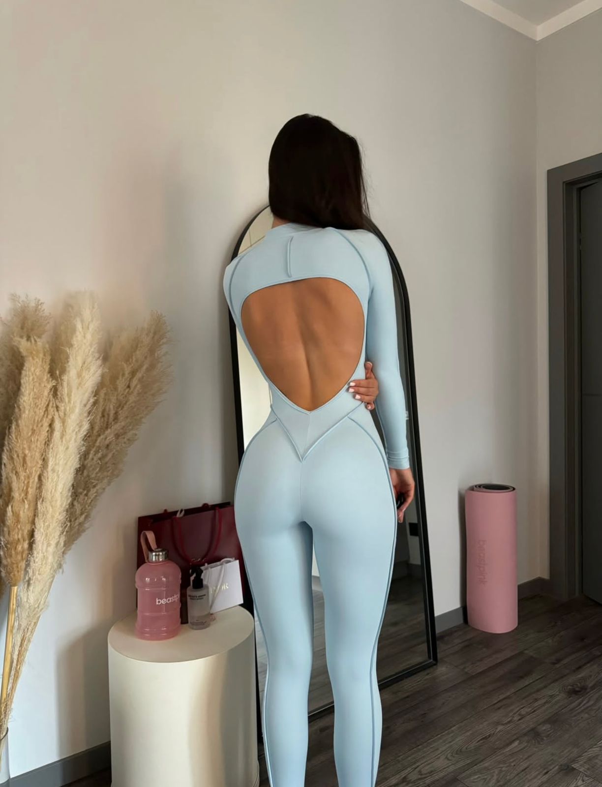 GALAXY ZIP FULL AZUL CIELO - JUMPSUIT