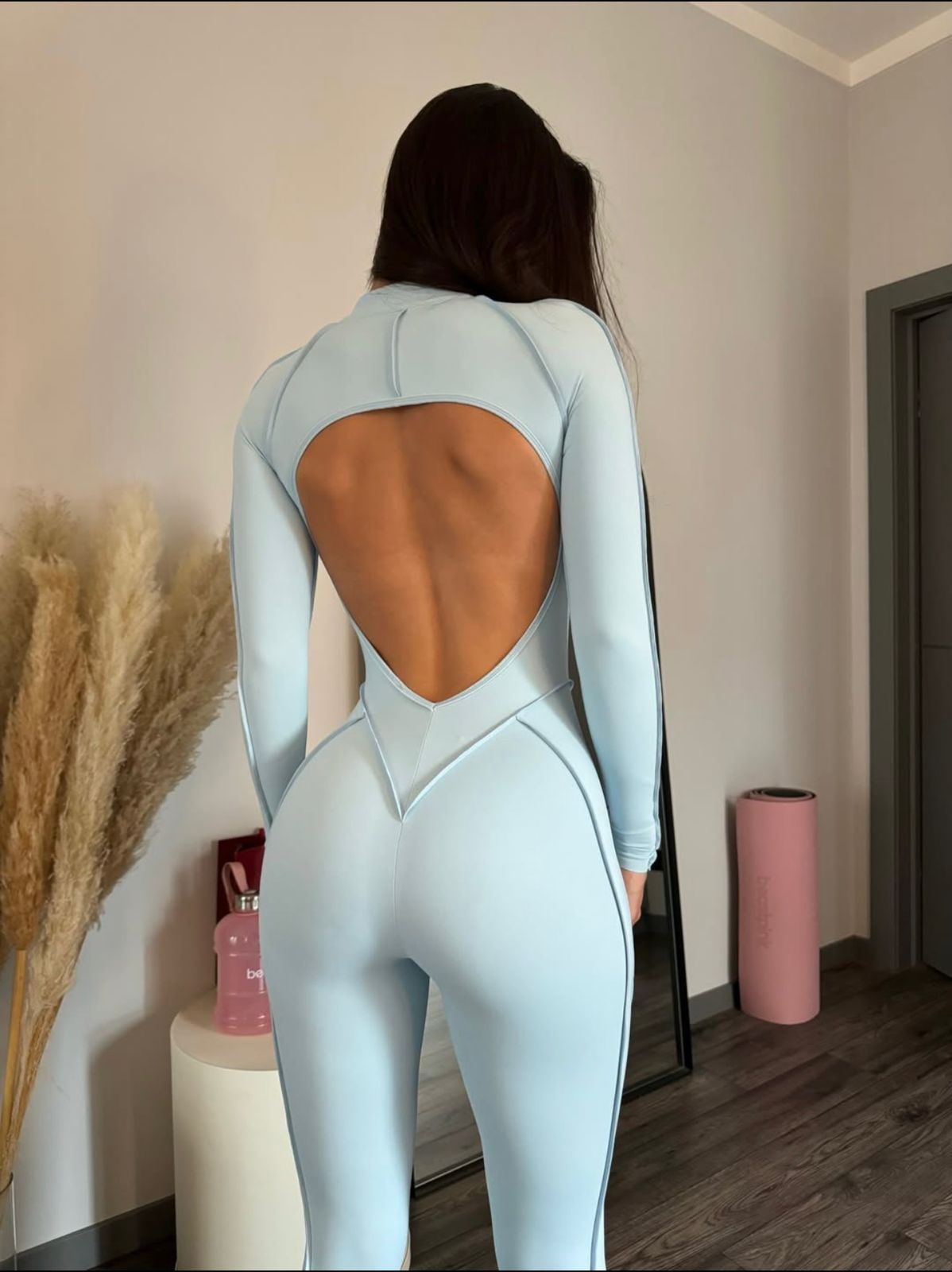 GALAXY ZIP FULL AZUL CIELO - JUMPSUIT