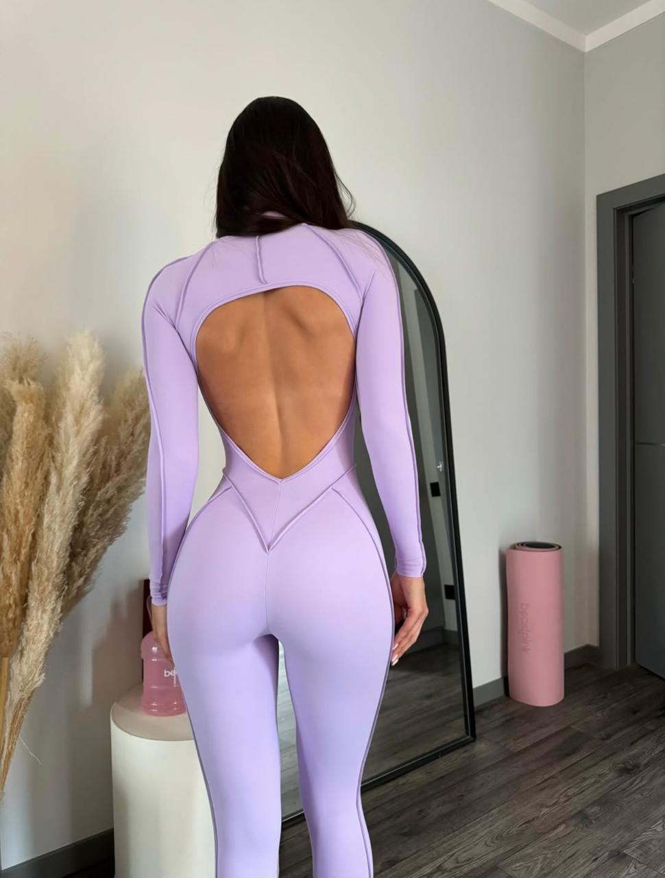 GALAXY ZIP FULL LILA - JUMPSUIT