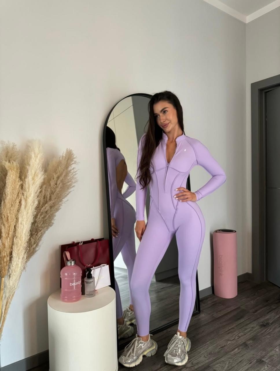 GALAXY ZIP FULL LILA - JUMPSUIT