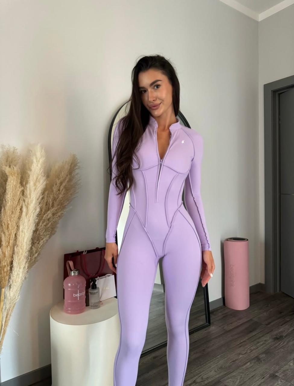 GALAXY ZIP FULL LILA - JUMPSUIT