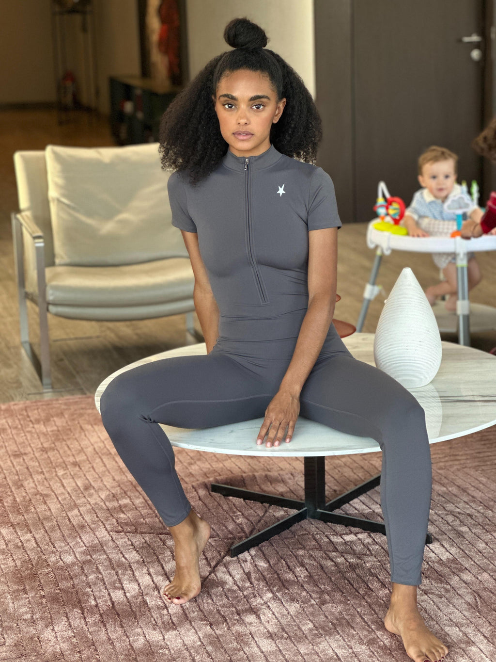 ZIP TINY GRIS - JUMPSUIT