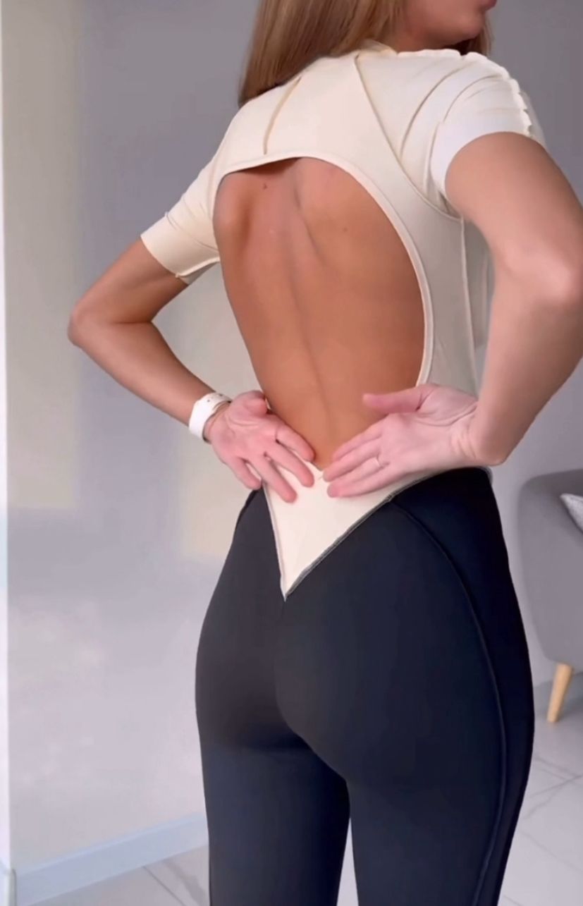 GALAXY ZIP TINY BICOLOR IVORY / JUMPSUIT