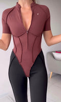 GALAXY ZIP TINY BICOLOR CAFE / JUMPSUIT