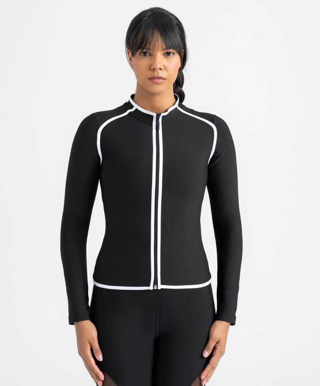 Jacket Body Line Negro - frente