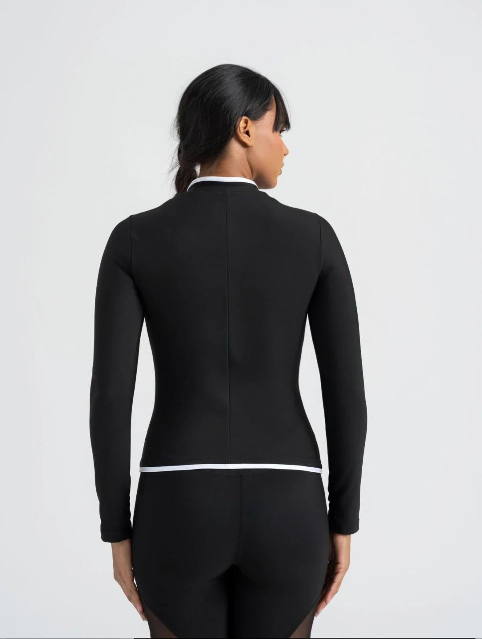 Jacket Body Line Negro - espalda