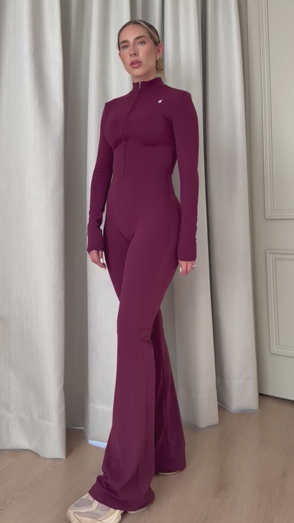 ZIP FLARE TINTO - JUMPSUIT